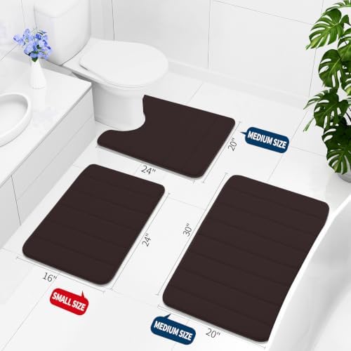 Buganda Memory Foam Bath Mat 60 x 24, Ultra Soft Absorbent Bathroom Rugs - Image 2