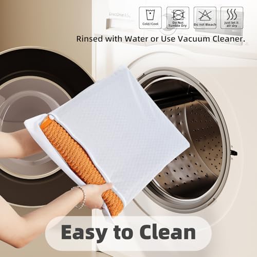 TYUU Bathroom Runner Rugs, Long Bath Mat Runner Washable Thin Quick Dry Low Pile Bathroom Runner Rugs Non Slip, Orange 24"x70" - Image 5