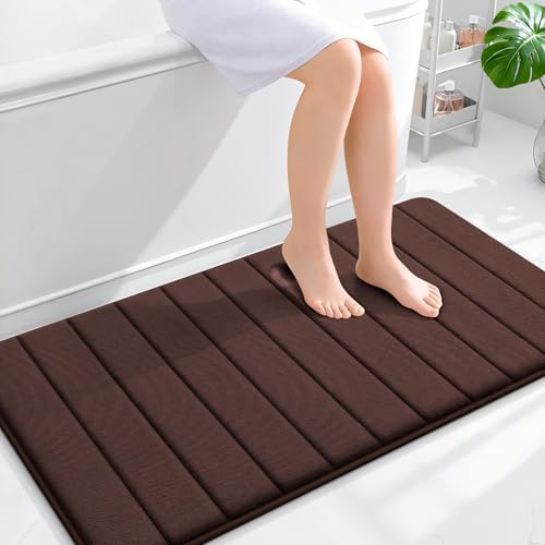 OLANLY Memory Foam Long Bathroom Rugs Runner 44x24, Super Soft Absorbent by OLANLY
