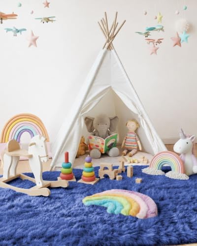 Smiry Area Rugs for Living Room Bedroom 2x3 ft, Fluffy Washable Carpet - Image 5