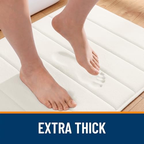 OLANLY Memory Foam Large Bath Mat 40x24, Super Soft Absorbent Bathroom Rugs - Image 6