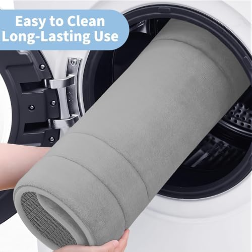 Cupic Cupid Super Soft Memory Foam Bath Mat, Grey Bathroom Toilet Rugs U Shaped, Non Slip Bath Mats for Bathroom Floor, Machine Washable Rugs for Toilet, Quick Dry Bath Carpet, U-Shaped 24" x 20" - Image 6
