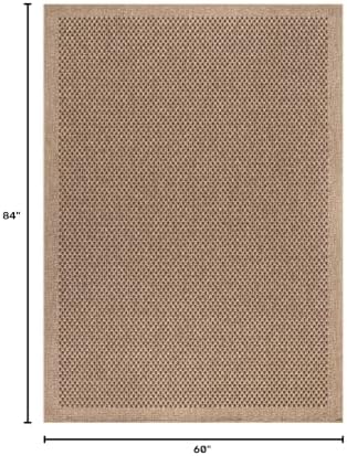 CAMILSON Easy Jute Rug 5x7, Indoor Outdoor Natural Color Fiber Area Rugs for Living Room Patio and Kitchen Rug, Sisal Boho Woven Design, Easy-Cleaning, Washable Outside Carpet Alfombras para(5 x 7) - Image 2