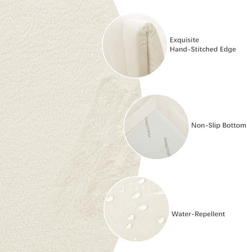 Baby Play Mat for Floor,1.3" Thick Memory Foam Tummy Time Mat,Water Repellent Soft Velvet Nursery Rug,Extra Large Non Slip for Crawling,Toddlers,Infants,Kids,Tatami Style for Living Room(Cream) - Image 2
