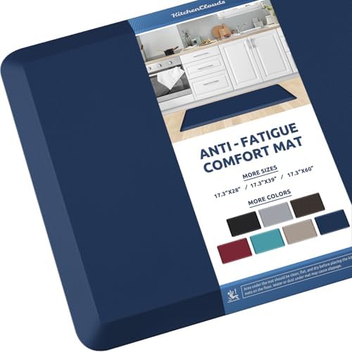 Kitchen Mat Cushioned Anti Fatigue Rug Standing and Comfort Floor Mats by KitchenClouds