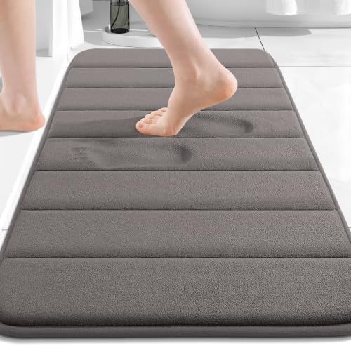Buganda Memory Foam Bath Mat 34 x 20, Ultra Soft Absorbent Bathroom Rugs by Buganda