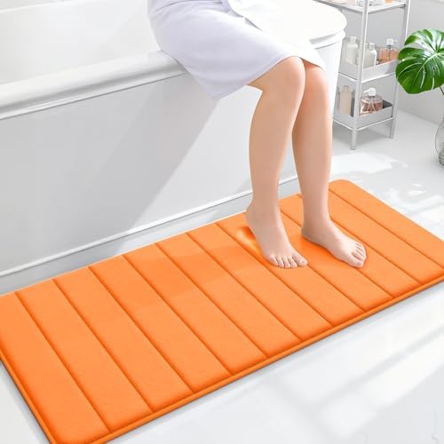 OLANLY Memory Foam Long Bathroom Rugs Runner 47x20, Super Soft Absorbent by OLANLY