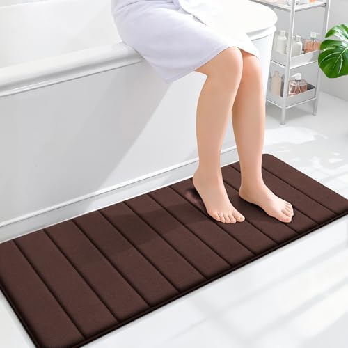 OLANLY Memory Foam Long Bathroom Rugs Runner 47x17, Super Soft Absorbent by OLANLY