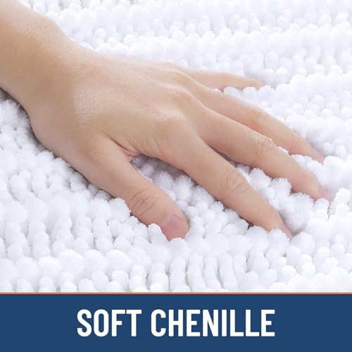 Smiry Bathroom Rugs Round 24X24, Extra Soft Rubber Backing Bath Mats - Image 4