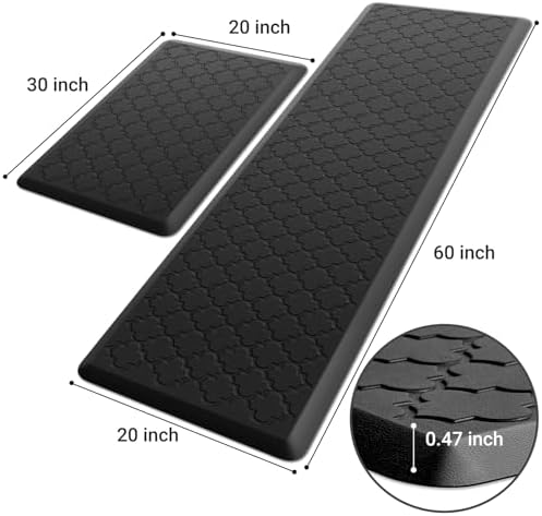 Kitchen Mat 2 PCS Cushioned Anti-Fatigue Floor Mat Standing Mat for Kitchen - Image 2