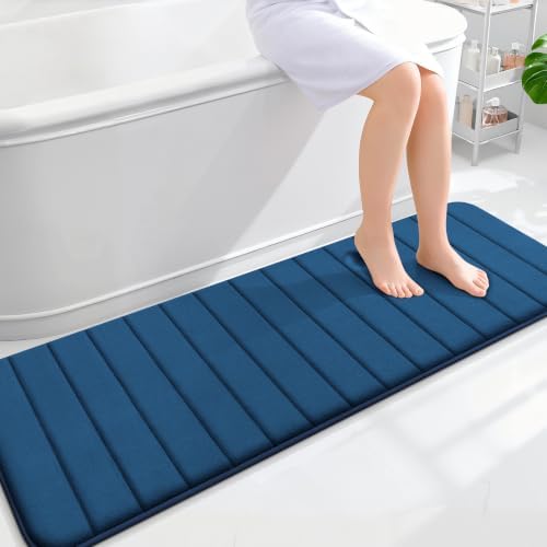 OLANLY Memory Foam Long Bathroom Rugs Runner 59x20, Super Soft Absorbent by OLANLY