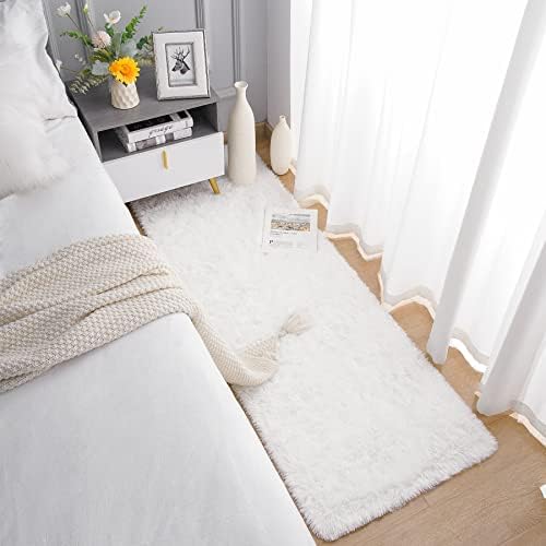 Chicrug Soft Runner Rugs for Bedroom Living Room Plush Fluffy Rug 2x8 - Image 3