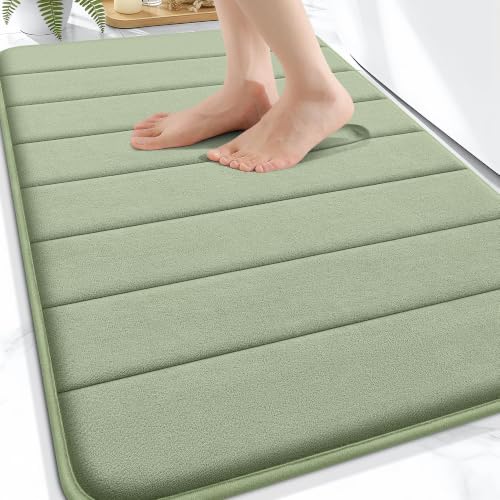 OLANLY Memory Foam Bath Mat 30x20, Super Soft and Absorbent Bathroom Rugs by OLANLY