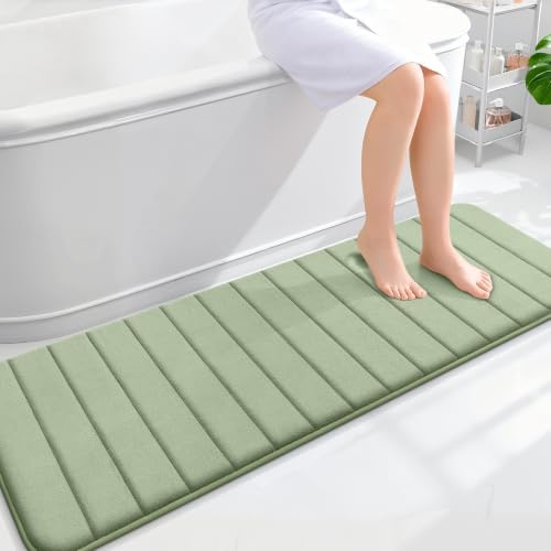 OLANLY Memory Foam Long Bathroom Rugs Runner 59x20, Super Soft Absorbent by OLANLY