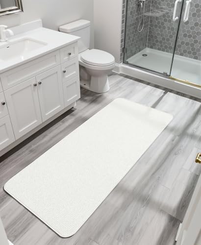 Bosap Bath Mat,Ultra Thin Bathroom Runner Rugs,Large Bath Mats for Bathroom,Quick Dry,Non-Slip,Machine Washable,Low Pile,Bath Rug,Shower Outside,Sink,Home Decor Accessories.Cream,2'x6'(24x72inch) - Image 6