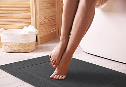 Bulk 32-Pack Hotel Bath Mats for Resorts & Spas, 21" x 34", Grey - Image 2