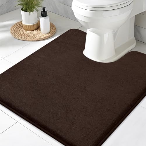 Smiry Memory Foam Toilet Rugs 20x20, Extra Soft Absorbent Bathroom Rugs by Smiry