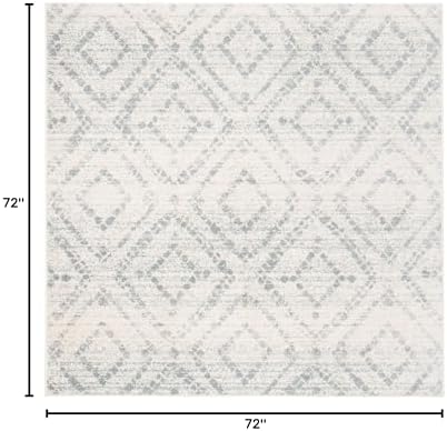 SAFAVIEH Adirondack Square Rug 6', Boho Ivory & Light Blue ADR131T - Image 2