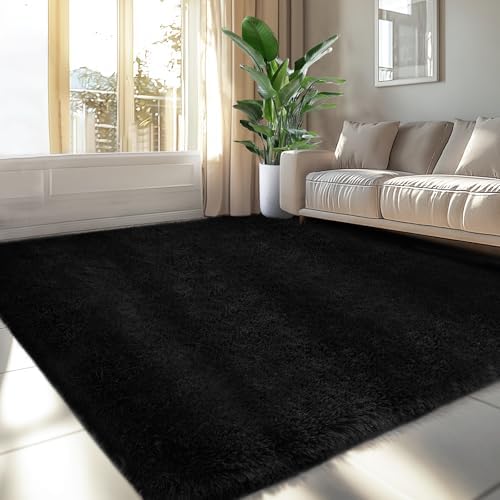 Topmaxcs 5x7 Soft Fluffy Area Rugs: Fuzzy Bedroom Rug by TOPMAXCS