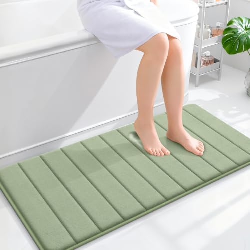 OLANLY Memory Foam Long Bathroom Rugs Runner 44x20, Super Soft Absorbent by OLANLY