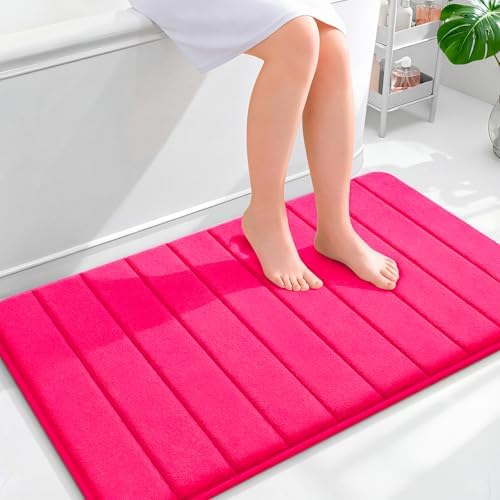 OLANLY Memory Foam Large Bath Mat 40x24, Super Soft Absorbent Bathroom Rugs by OLANLY