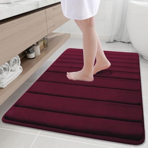 Buganda Memory Foam Bath Mat 40 x 32, Ultra Soft Absorbent Bathroom Rugs by Buganda