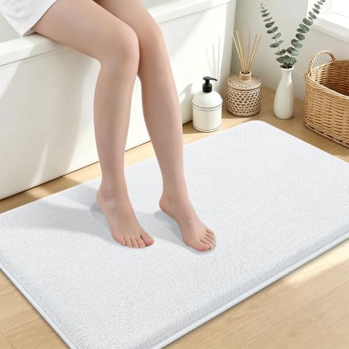 Smiry Memory Foam Bath Mat 45x27, Extra Soft Absorbent Bathroom Rugs by Smiry