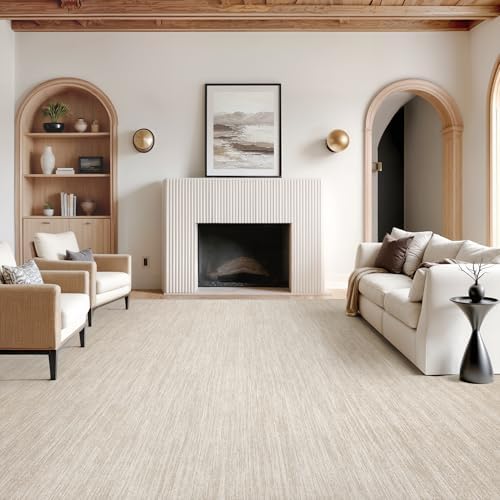 Valenrug 9x12 Area Rug Non Slip, Large Washable Rugs for Living Room Brown by Valenrug