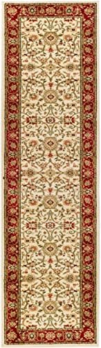 SAFAVIEH Lyndhurst Runner Rug 2'3"x12', Ivory & Red LNH212K - Image 3