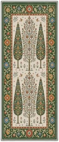 GENIMO 2.5x8 Outdoor Runner Rug, Washable for Patio, Antique Sage - Image 2