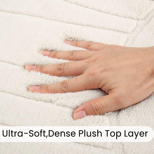 Sour Lemon 8x10 Area Rugs for Living Room Bedroom, Large Carpet Cream Rug - Image 2
