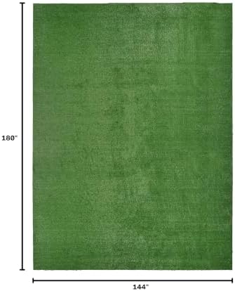 Garland Rug Artificial Grass 12 Ft. X 15 Ft. Large Indoor/Outdoor Area Rug Green -Lush Green, Durable, and Low-Maintenance for Patios, Lawns, and More - Image 3