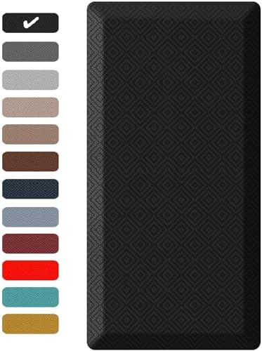 Ophanie Kitchen Mats for Floor,3/4 inch Thick,24x70 Anti Fatigue Cushioned Mat,Kitchen Rugs,Waterproof,Comfort Ergonomic Standing Mat for Office,Home,Sink with 99+ Pairs of Anti-Slip Bottom Ridges by Ophanie