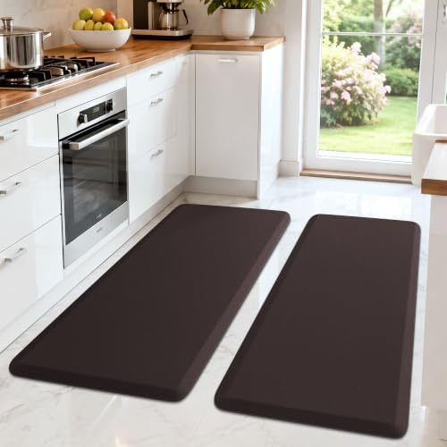 HappyTrends 2 PCS Kitchen Mat Cushioned Anti-Fatigue Floor Mat, Heavy Duty by HappyTrends