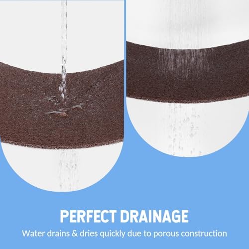 Hargiis Non-Slip Bathtub Mat, Anti Slip Shower Mat, Fast Drying Bathtub Mats, Foot Scrubber Mat, Anti Slip Mat for Tub, Floor, Bathroom, Kitchen, Home, Hotel (Brown 36"×24") - Image 6