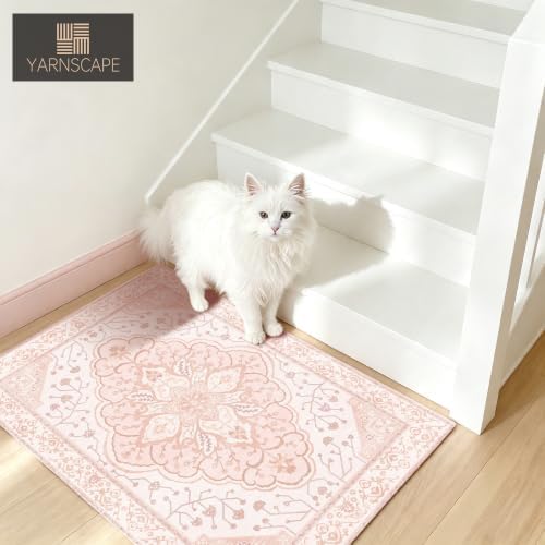 YARNSCAPE 2' x 3' Machine Washable Area Rug, Non-Slip Low-Pile Carpet - Image 2
