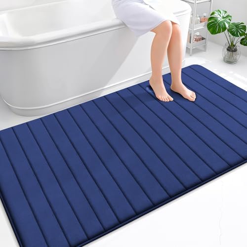 OLANLY Memory Foam Large Bath Mat 70x46, Super Soft Absorbent Bathroom Rugs by OLANLY