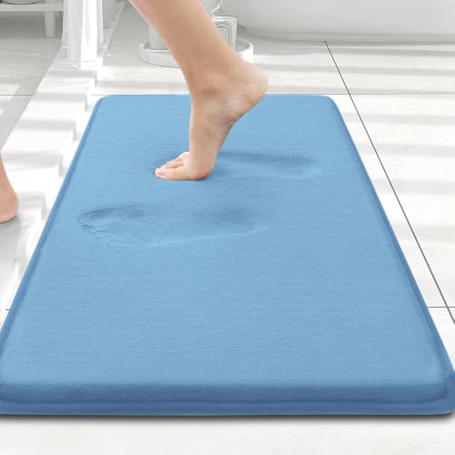 Smiry Memory Foam Bath Mat 24x16, Extra Soft and Absorbent Bathroom Rugs by Smiry
