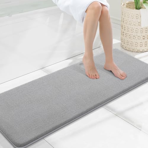 Smiry Memory Foam Bath Mat 47x17, Extra Soft Absorbent Bathroom Rugs by Smiry