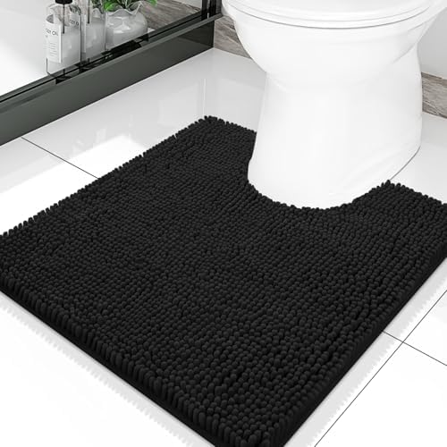 Smiry Toilet Rugs U-Shaped 20x20, Extra Soft Absorbent Contoured Bath Mat by Smiry