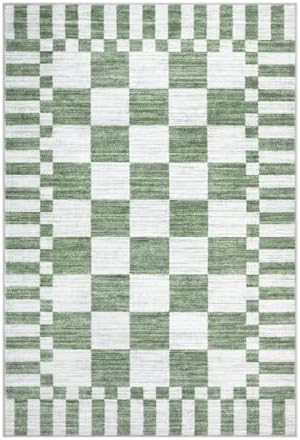 GarveeHome Checkered Washable 2x3 Rug Small Area Rugs Non-Slip for Entryway - Image 4