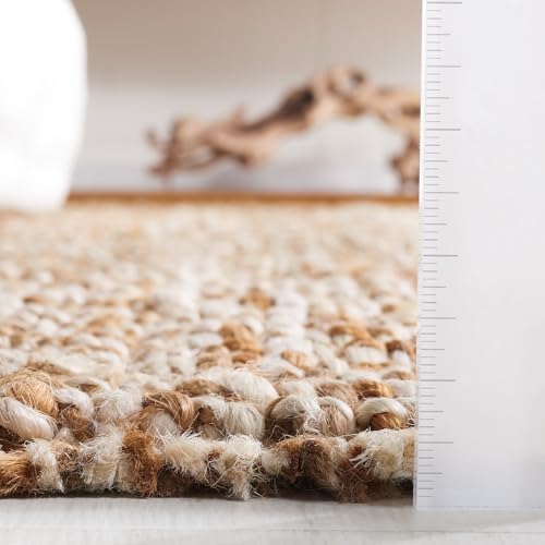 SAFAVIEH Natural Fiber Runner Rug 2'6"x20', Jute Knotted Natural NF447N - Image 3