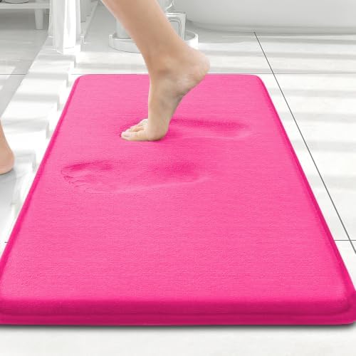 Smiry Memory Foam Bath Mat 24x16, Extra Soft and Absorbent Bathroom Rugs by Smiry