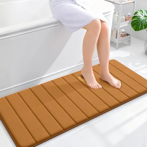 OLANLY Memory Foam Long Bathroom Rugs Runner 47x20, Super Soft Absorbent by OLANLY