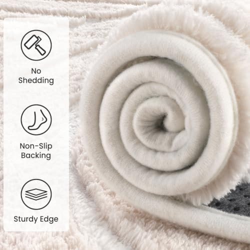 Sour Lemon Area Rugs 9x12 Living Room Bedroom, Large Carpet Rug White - Image 3