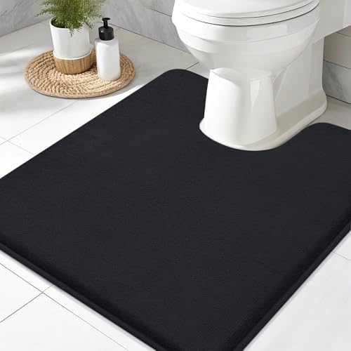 Smiry Memory Foam Toilet Rugs 20x20, Extra Soft Absorbent Bathroom Rugs by Smiry