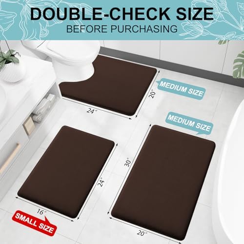 Smiry Memory Foam Bath Mat 59x20, Extra Soft and Absorbent Bathroom Rugs - Image 3