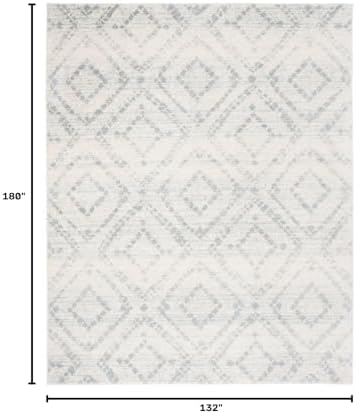 SAFAVIEH Adirondack Area Rug 11'x15', Boho Ivory & Light Blue ADR131T - Image 2