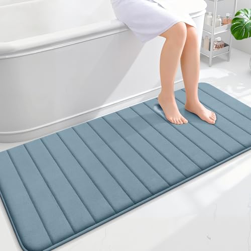 OLANLY Memory Foam Long Bathroom Rugs Runner 59x24, Super Soft Absorbent by OLANLY
