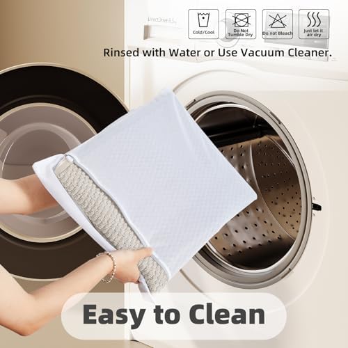 TYUU Bathroom Runner Rugs, Long Bath Mat Runner Washable Thin Quick Dry Low Pile Bathroom Runner Rugs Non Slip, Light Grey 24"x70" - Image 6